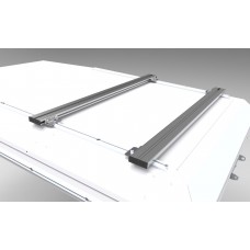 Alu-Cab Load bars (two), 1 250 mm width Silver low profile Alu Cab